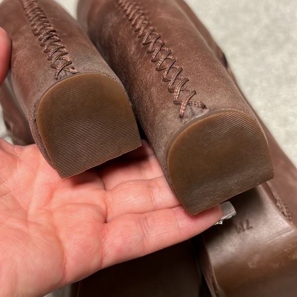 Jeffrey Campbell brown distressed boots size 7us - Picture 9 of 16